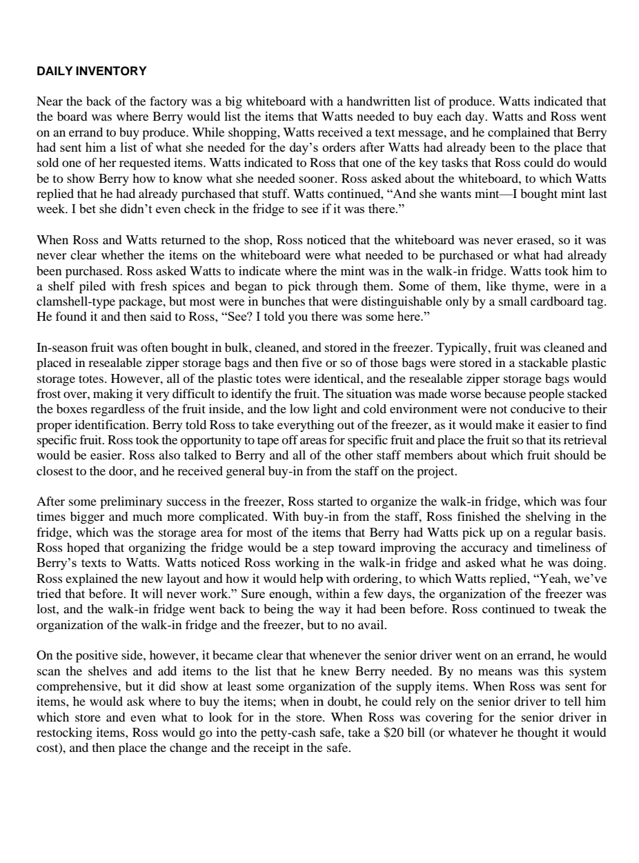 3. What is the bare minimum that needs to be in