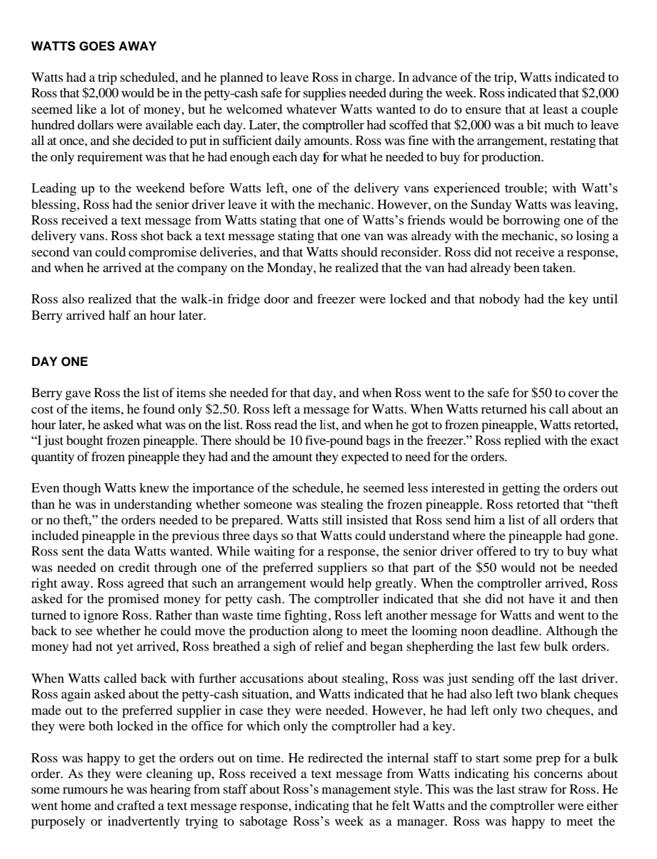 3. What is the bare minimum that needs to be in