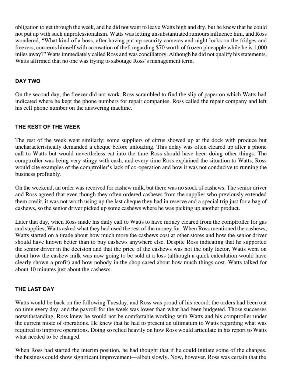 3. What is the bare minimum that needs to be in