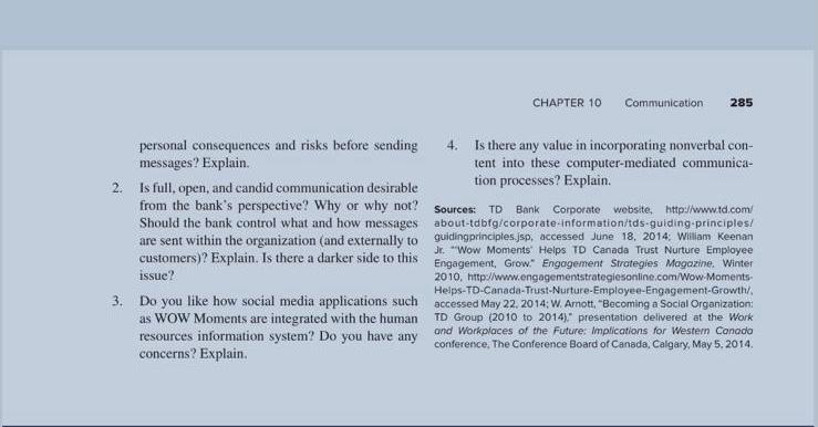 CASE TD Canada Trust To build and sustain a