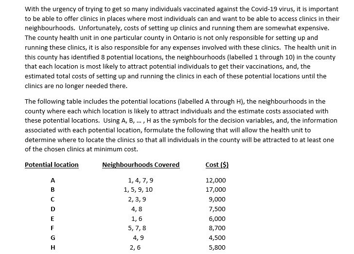 With the urgency of trying to get so many