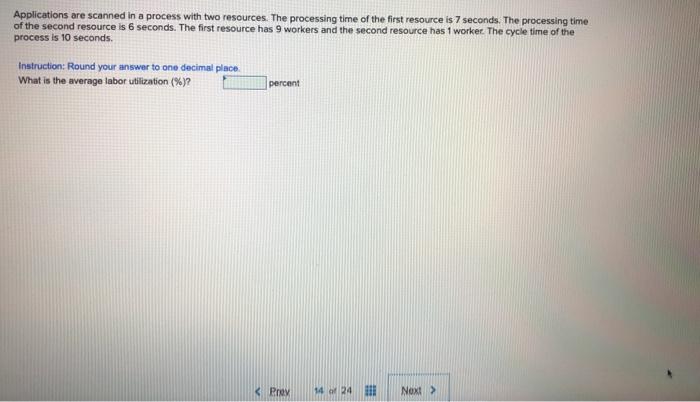 Applications are scanned in a process with two
