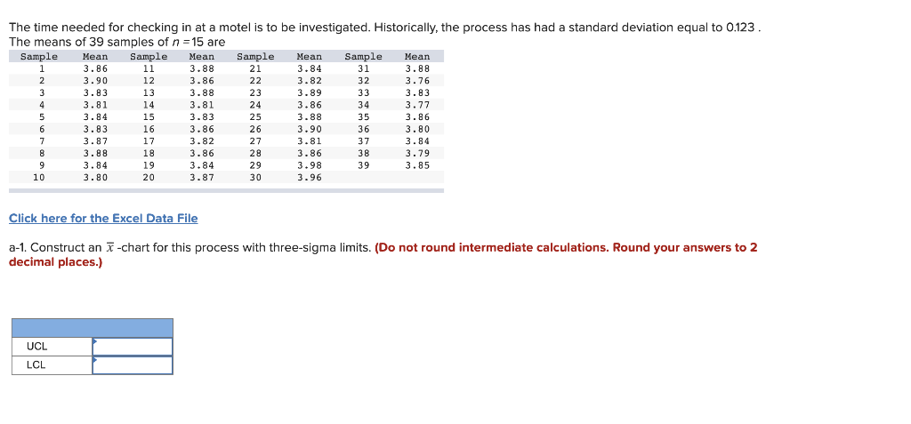 Help me solve this. The time needed for checking