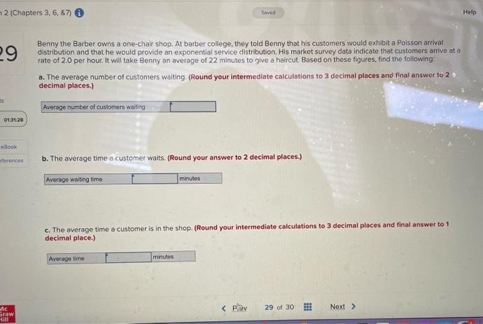 2 (Chapters 3, 6, 87) Saved Help 29 Benny the