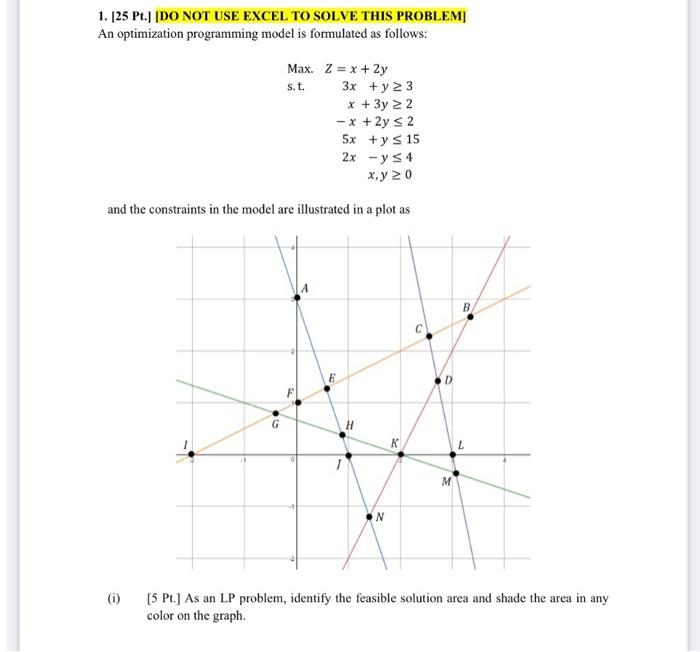1. 125 Pt.1 [DO NOT USE EXCEL TO SOLVE THIS