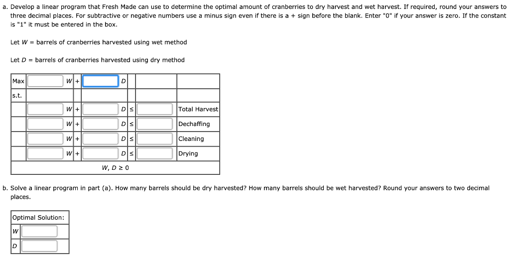 Problem 3-27 Cranberries can be harvested using