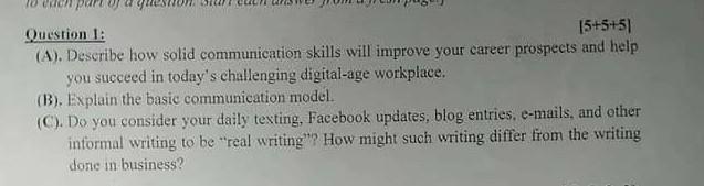 Question 1: 15+5+5) (A). Describe how solid