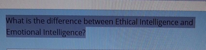 What is the difference between Ethical