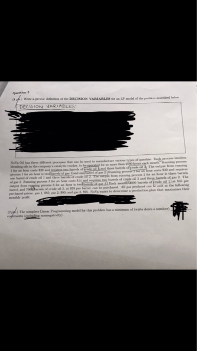 r bed below Questions (8 ) Write a pri definition