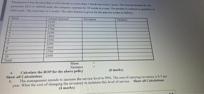 i need full answer with formulas. Management has