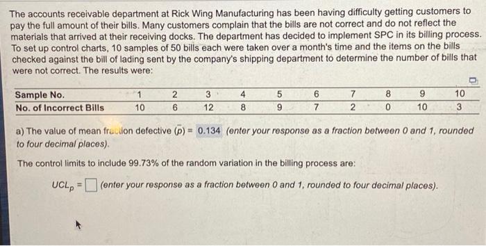 help please 1 - the control limits to include