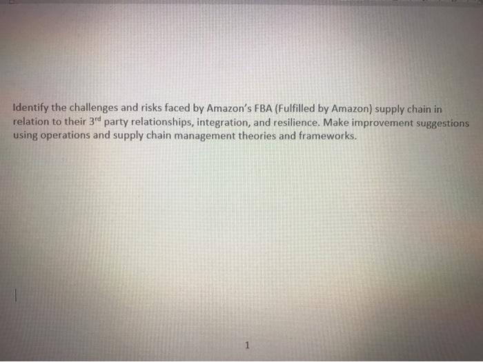 Identify the challenges and risks faced by