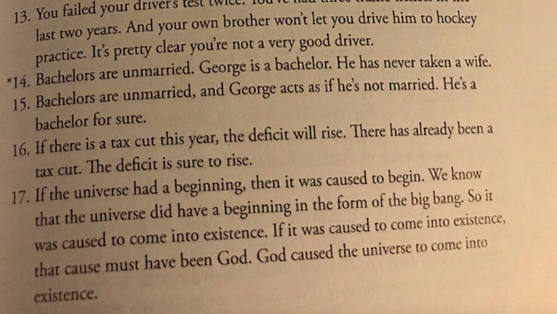 13. You failed your driver last two years. And