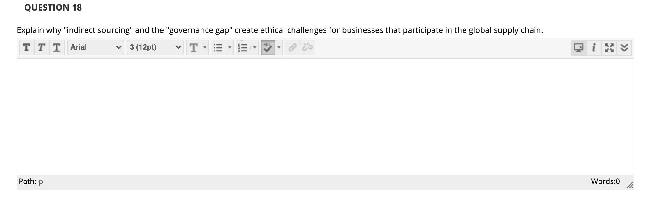 QUESTION 16 Explain why some people think that