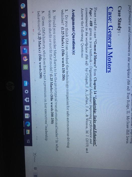 performance and commitment in the workplace (6th