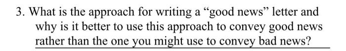3. What is the approach for writing a good news