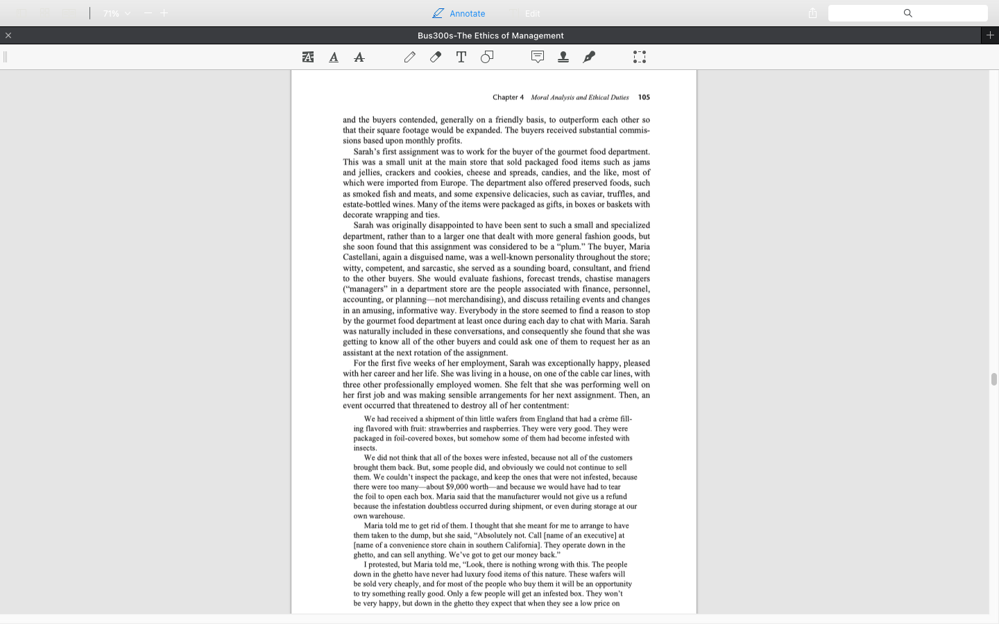 BUS 300S-80: Sarah Goodwin & Spoiled Food No