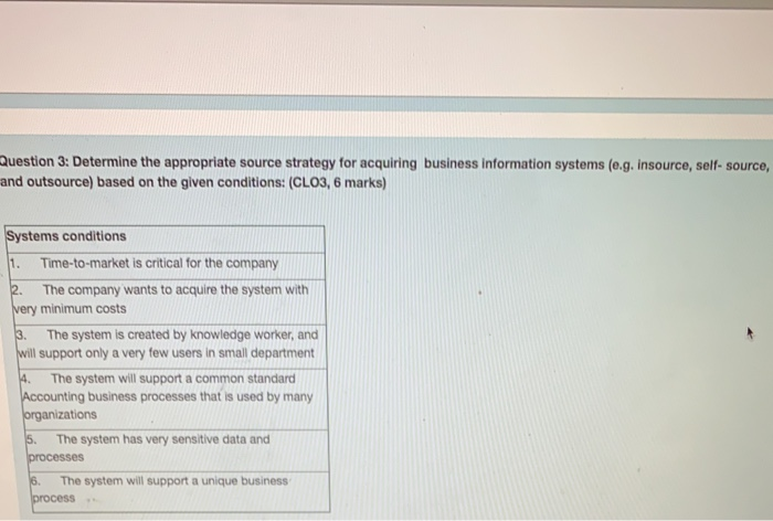 Question 3: Determine the appropriate source