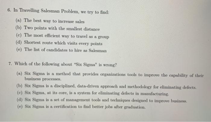 choose the correct answer 6. In Travelling