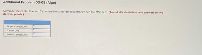 Additional Problem 03-05 (Algo) Compute the