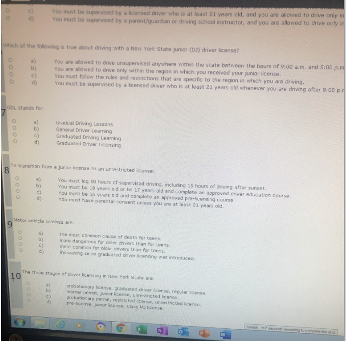 You must be supervised by a licensed driver who