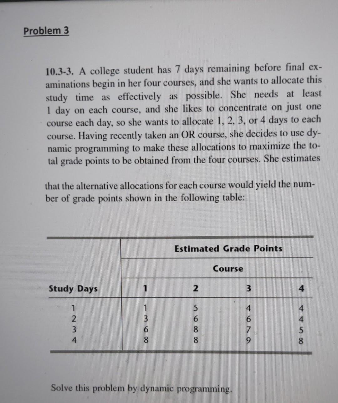 Solve it step by step with explanation Problem 3