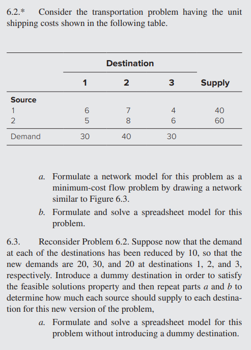 Answer 6.3 not 6.2, please use Excel Solver