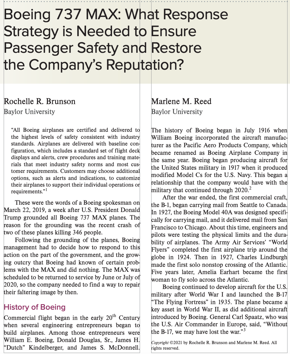 Boeing case study questions: 1. Prepare an IFAS