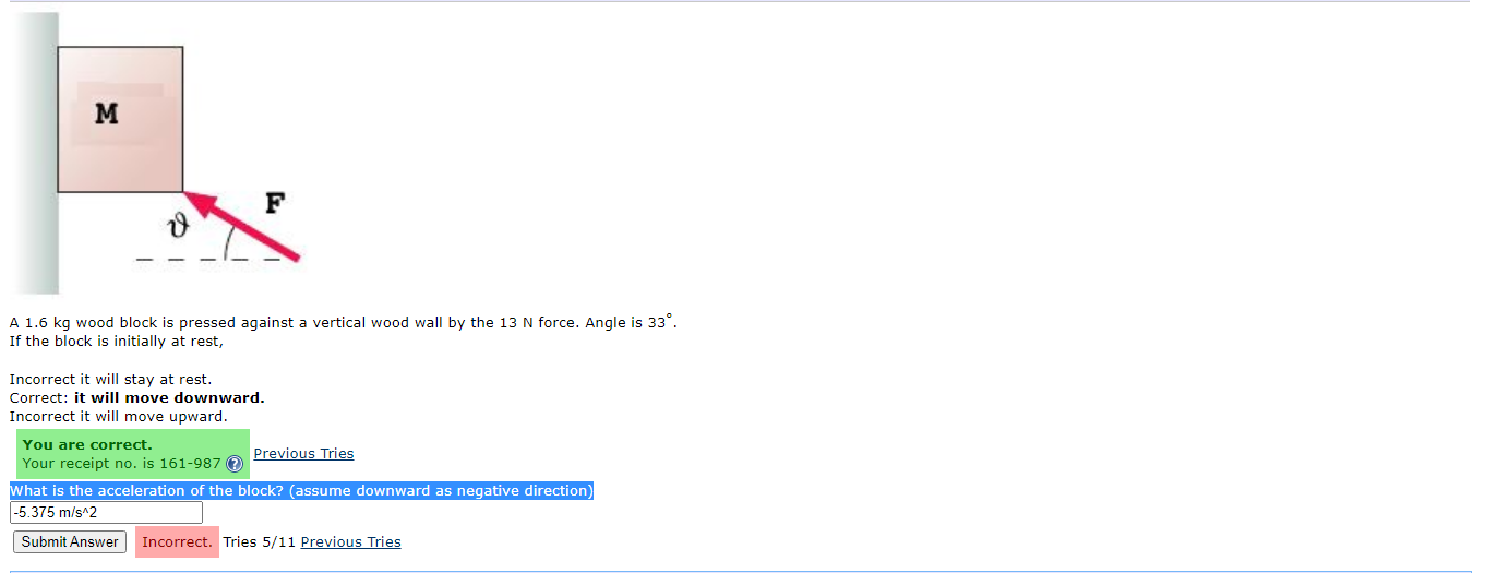 Please show the acceleration and explain how you