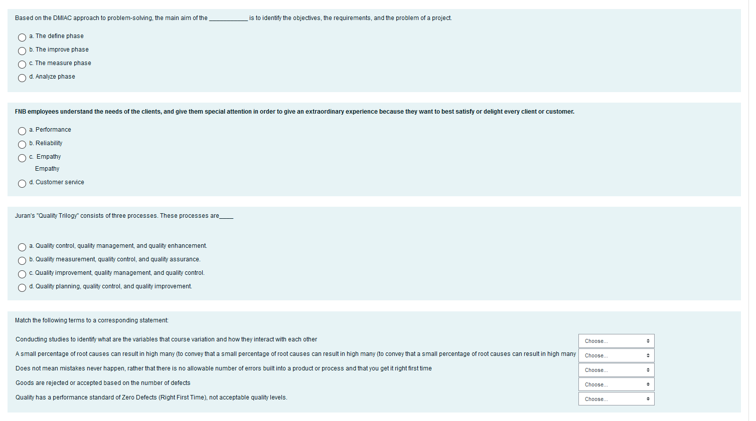 Based on the DMIAC approach to problem-solving,