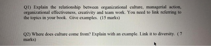 Q1) Explain the relationship between