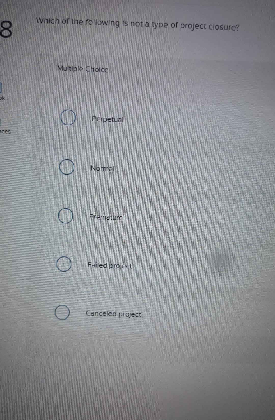 38 8 nces Which of the following is not a type of