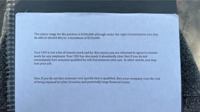 SIMULATION #1 Prepare a maximum 2 page typed