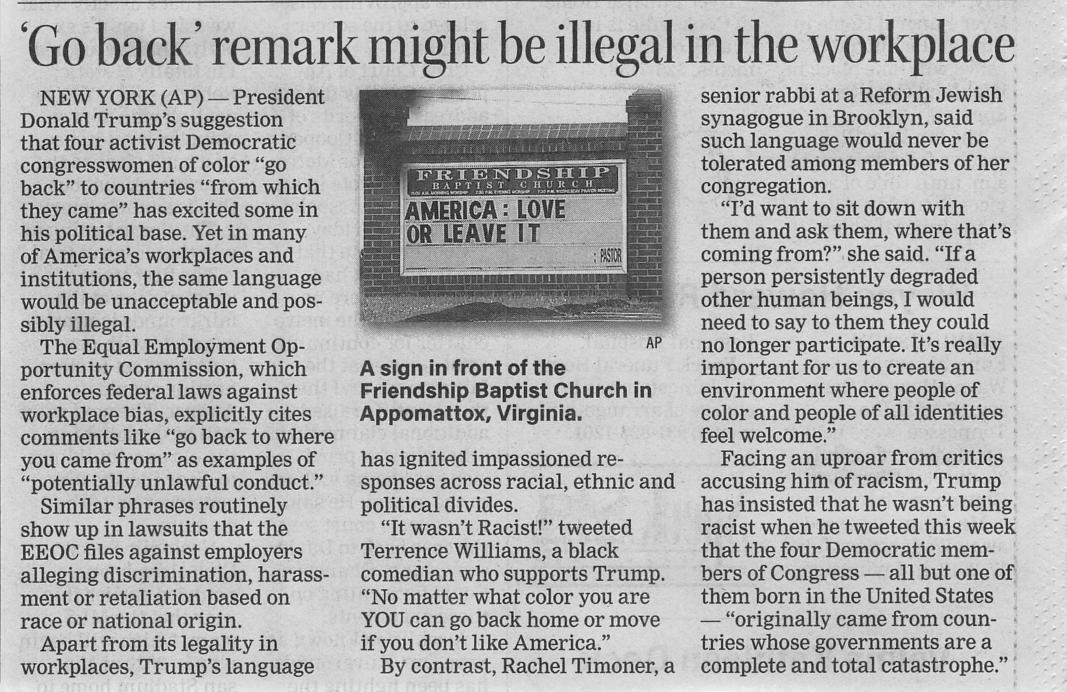 Employee at ABC Company files a complaint with