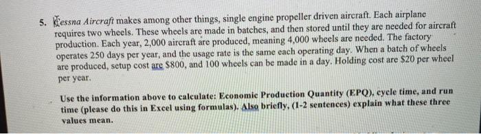 5. Kessna Aircraft makes among other things,