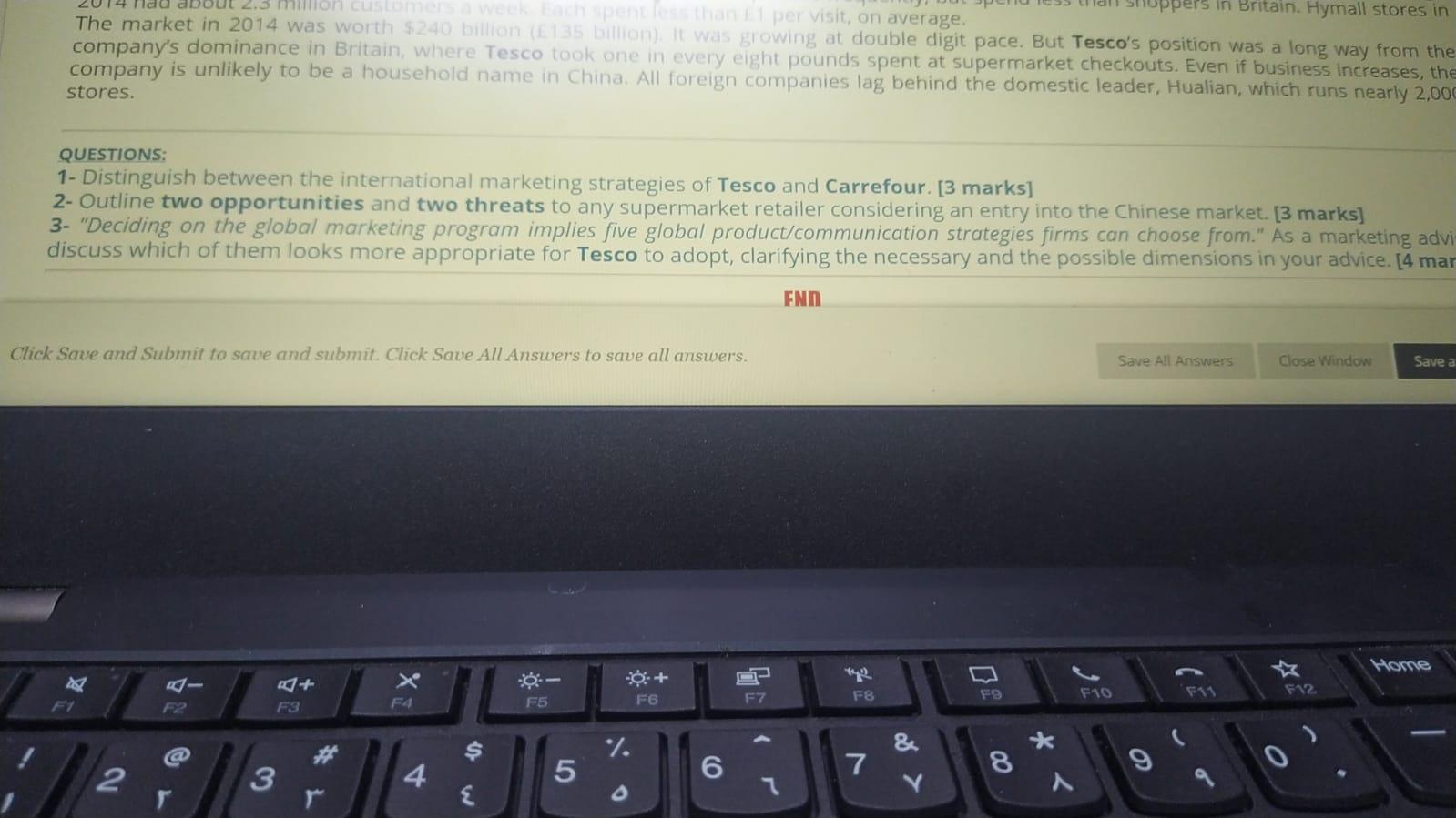 In 2014 Tesco unveiled its first profit from