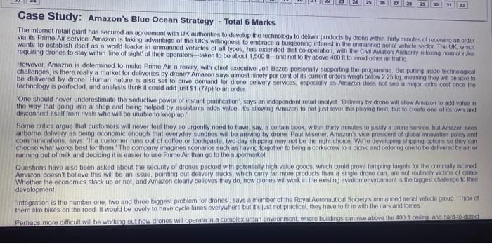 case study 3 questions Case Study: Amazon's Blue