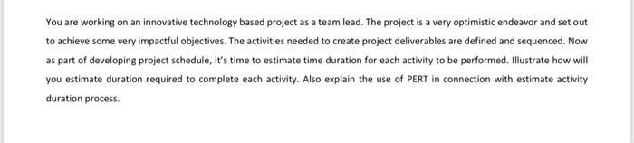 You are working on an innovative technology based