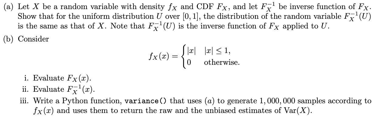 (Some of the parts requires coding in Python) (a)