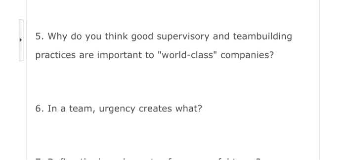 answer 5 and 6 5. Why do you think good