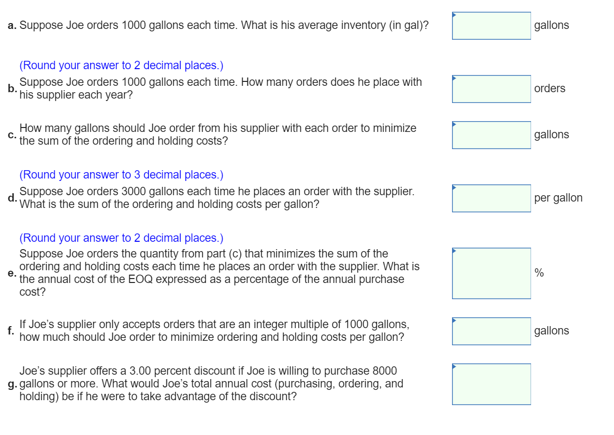 Joe Birra needs to purchase malt for his