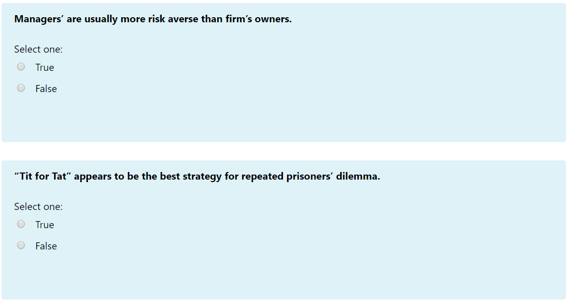 Managers' are usually more risk averse than