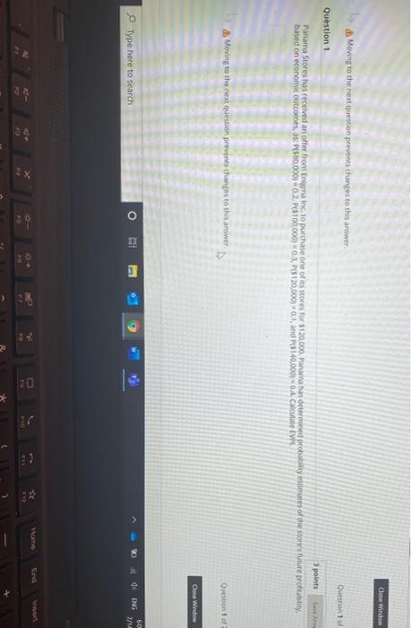 Clone Window A Moving to the next question