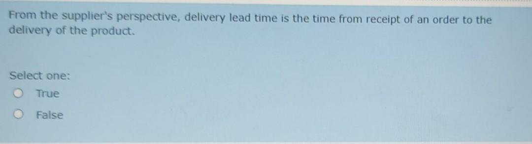 In a lean system, large inventories are not