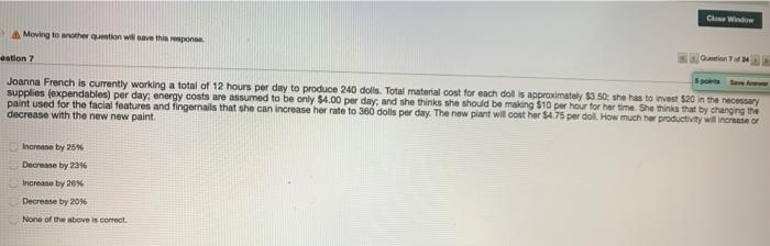 Che Window Moving to another ton will save this