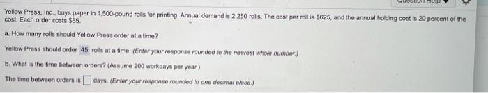 Yellow Press, Inc., buys paper in 1,500-pound