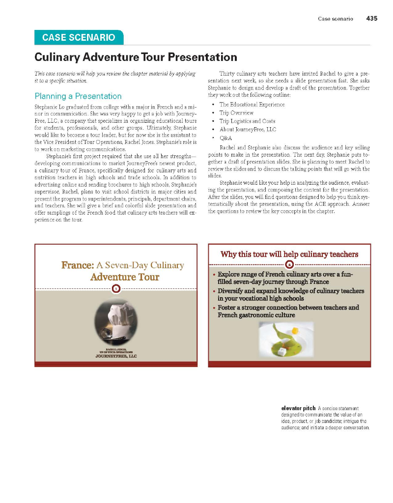 Case scenario 435 CASE SCENARIO Culinary