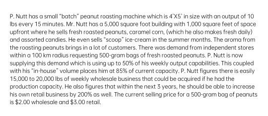 P. Nutt has a small "batch" peanut roasting