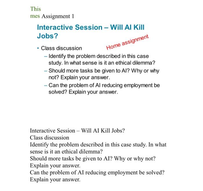 This mes Assignment 1 Interactive Session - Will