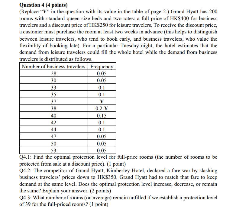 Y=0.1 30 33 Question 4 (4 points) (Replace Y in